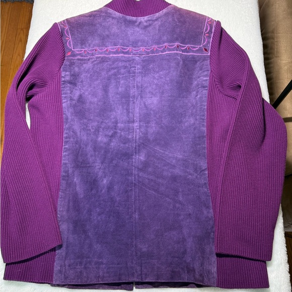Bob Mackie Purple Wearable Art Jacket - Picture 5 of 9